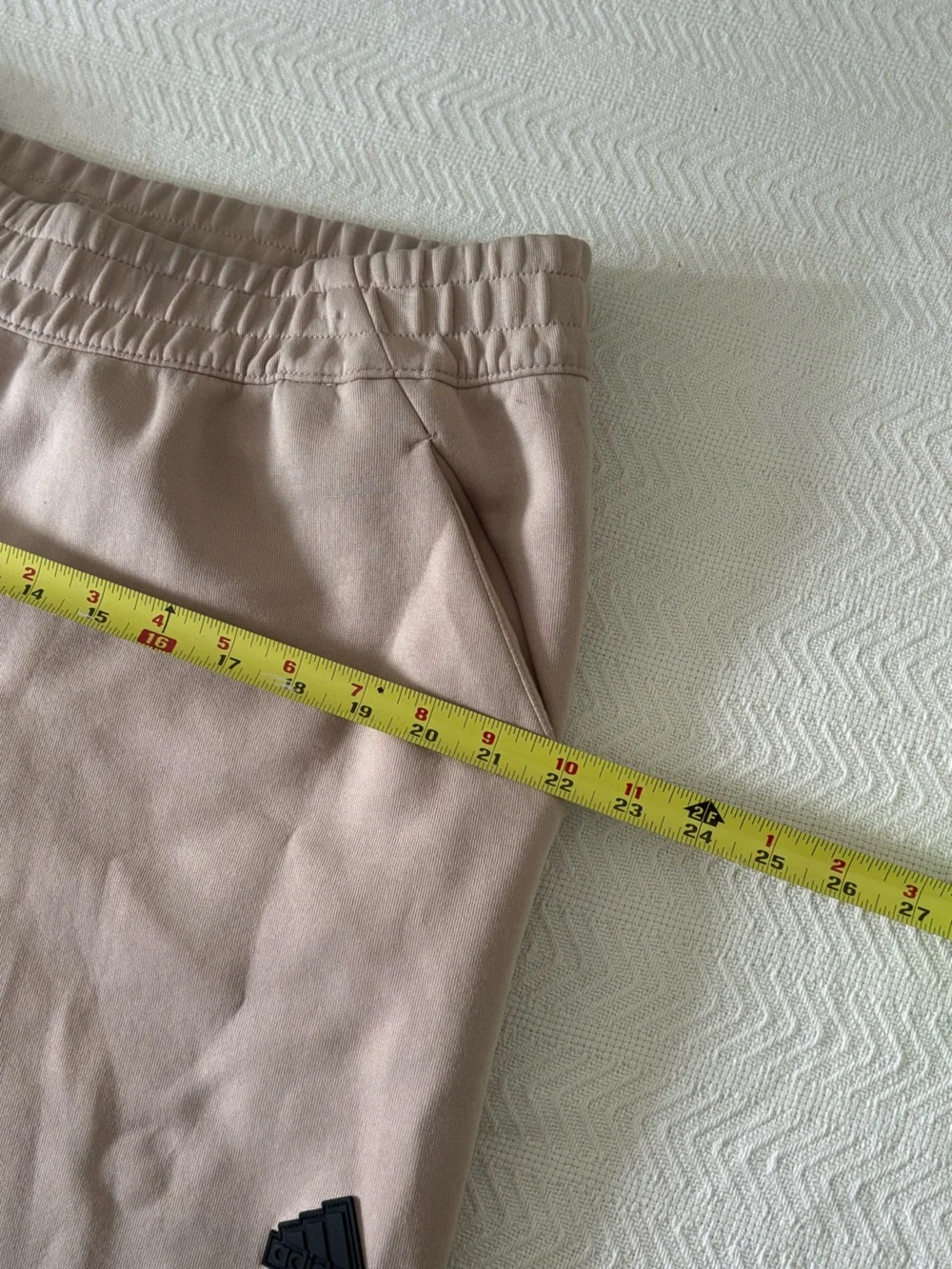 adidas Men's Taupe Joggers with Black Trim